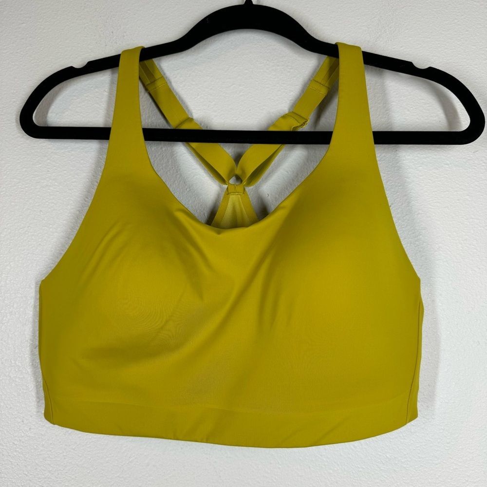 Athleta Advance Sports Bra Green Gym Train Hiking Women’s Size 40C